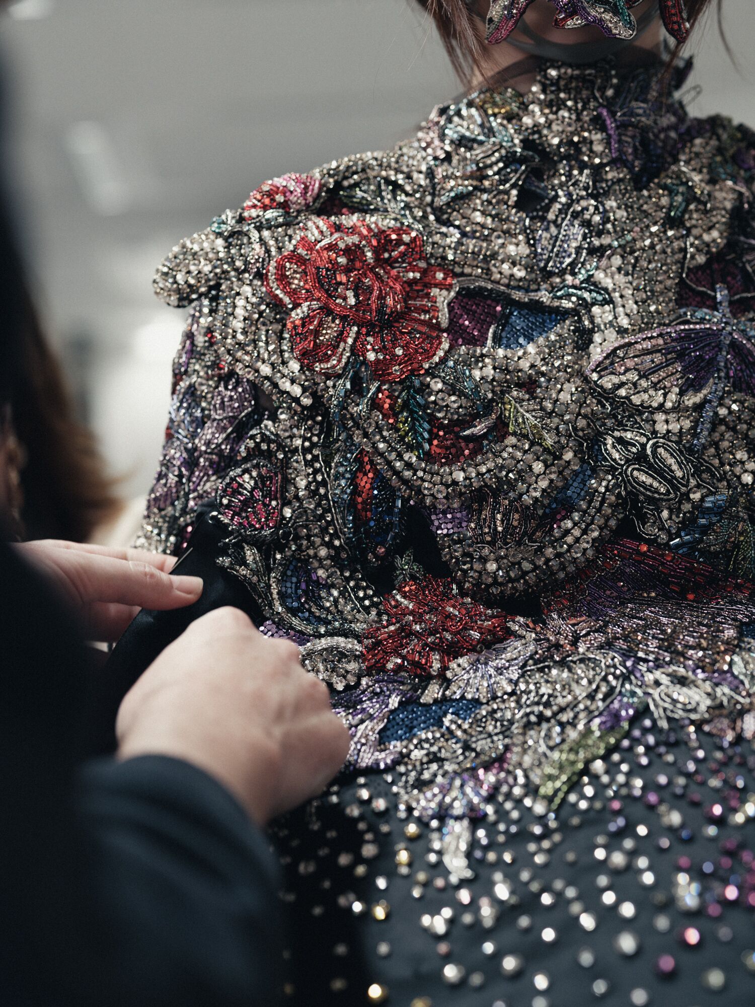 Dorian Gray-inspired Embroidery for McQueen Autumn Winter 2025