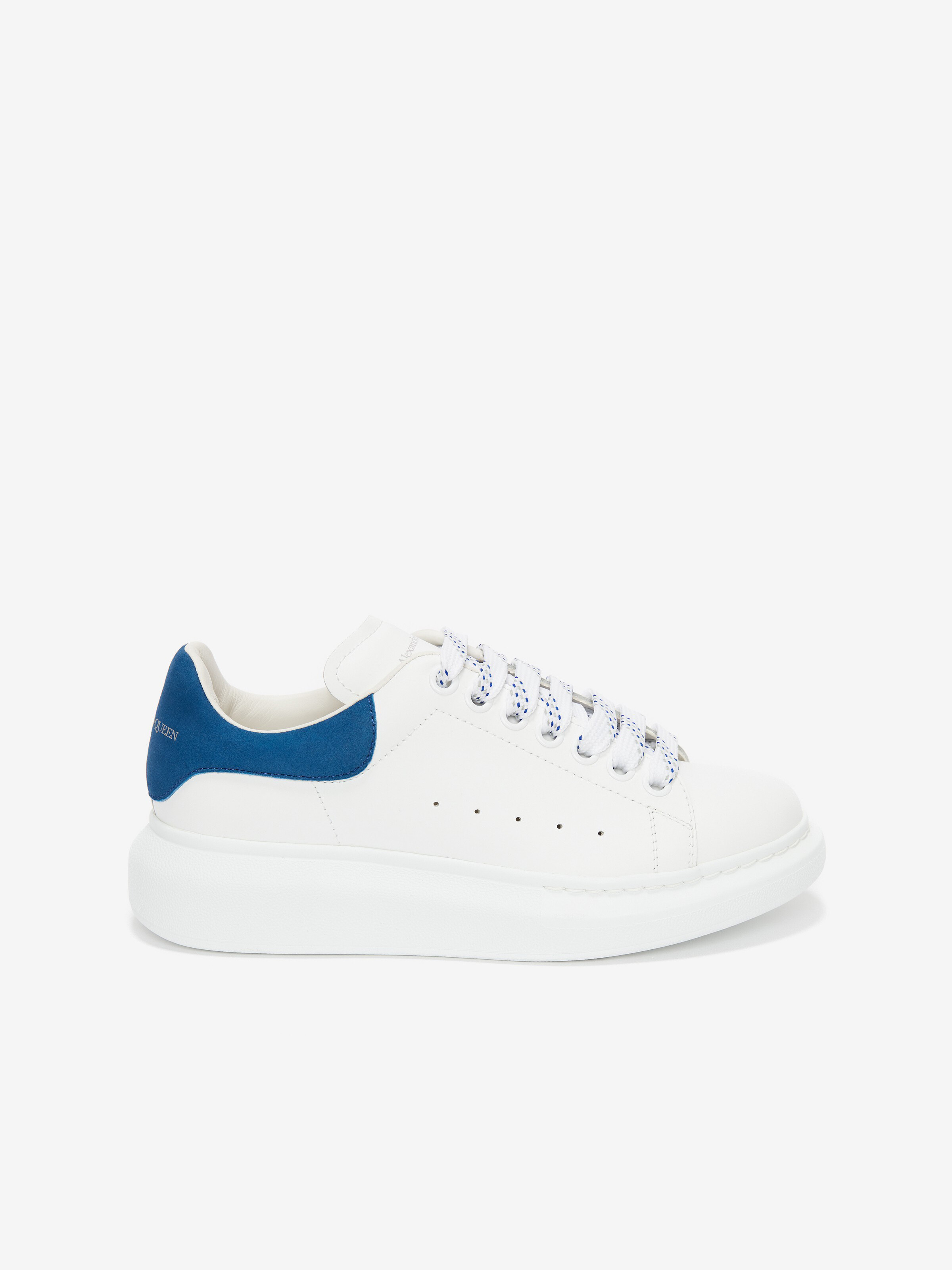 Sneakers Oversize pour Homme en Blanc/Bleu Paris in Cuir de veau | Alexander McQueen - image 1