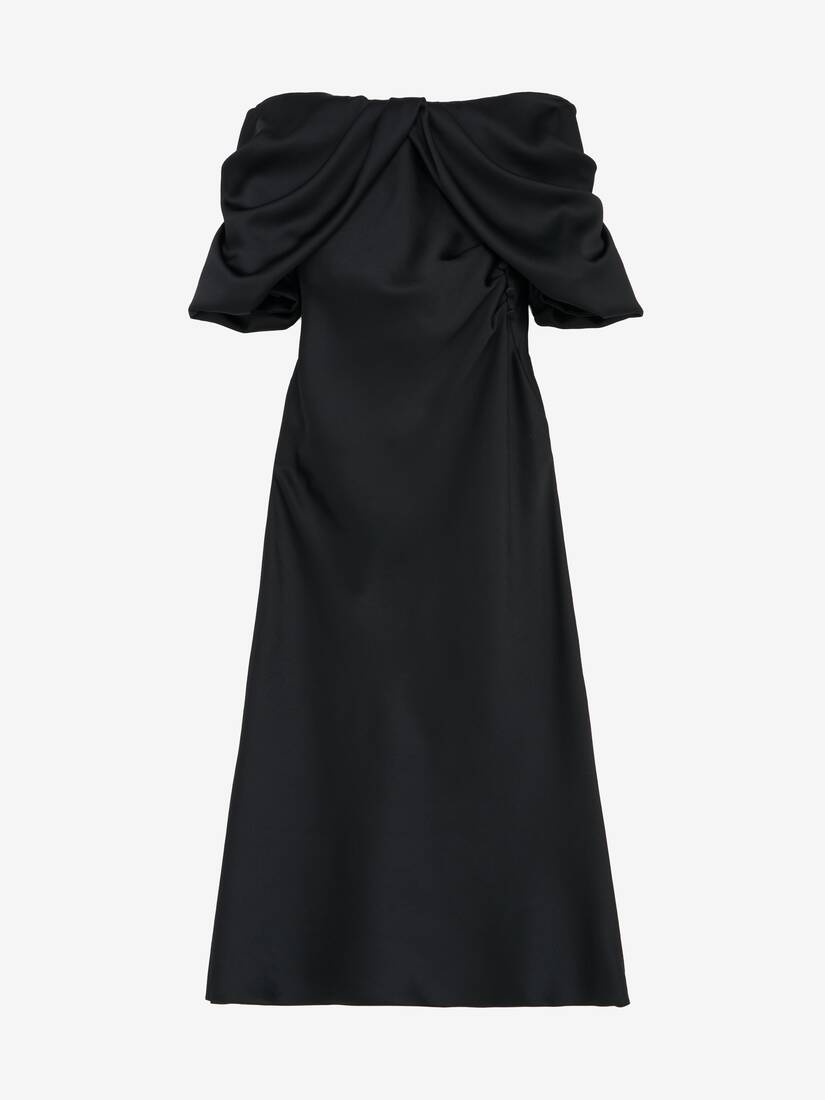 Schulterfreies, drapiertes Abendkleid | Alexander McQueen - image 1