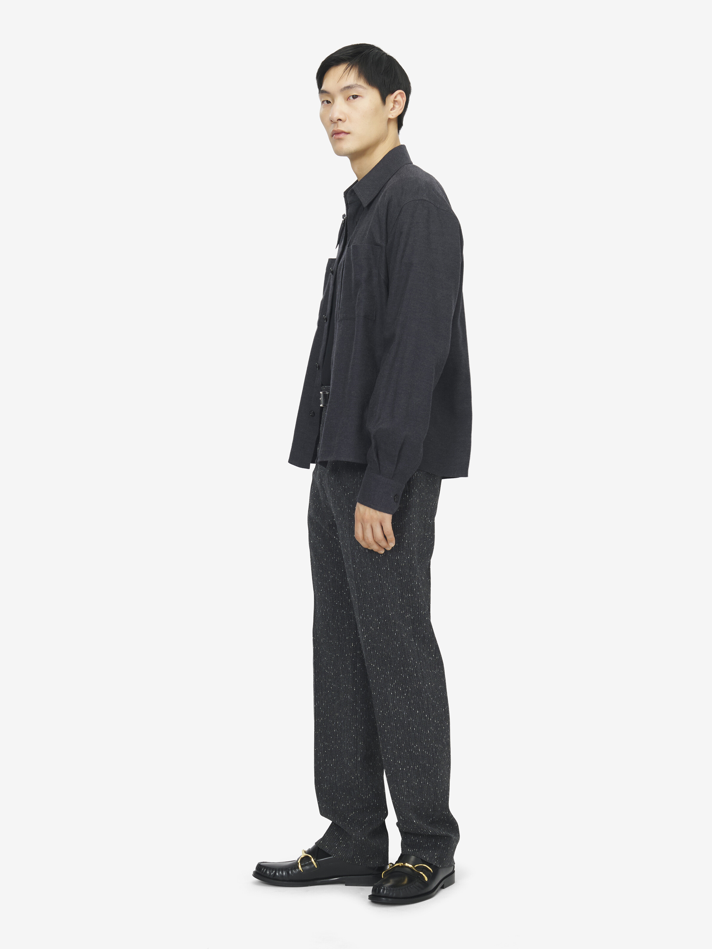 Surchemise harnais pour Homme en Charbon in 100% Coton | Alexander McQueen - image 2