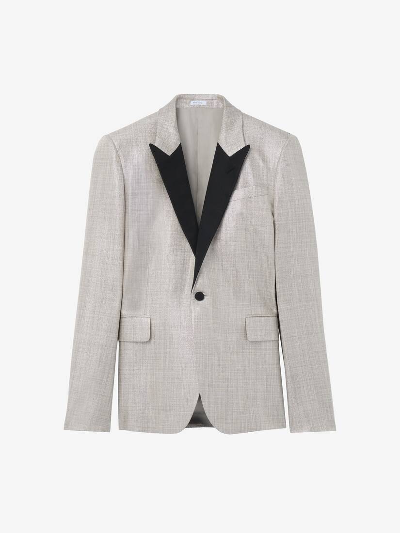 Metallic Single-breasted Jacket | Alexander McQueen - image 1