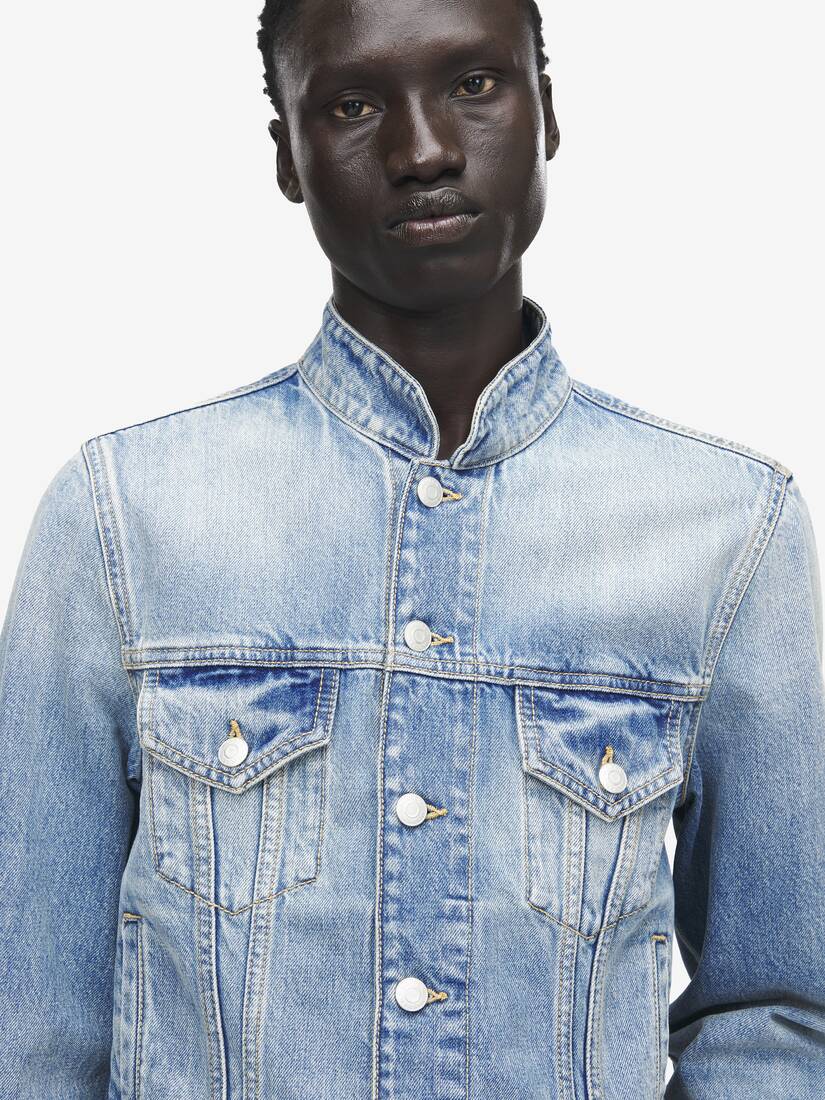立领牛仔夹克 | Alexander McQueen - image 6