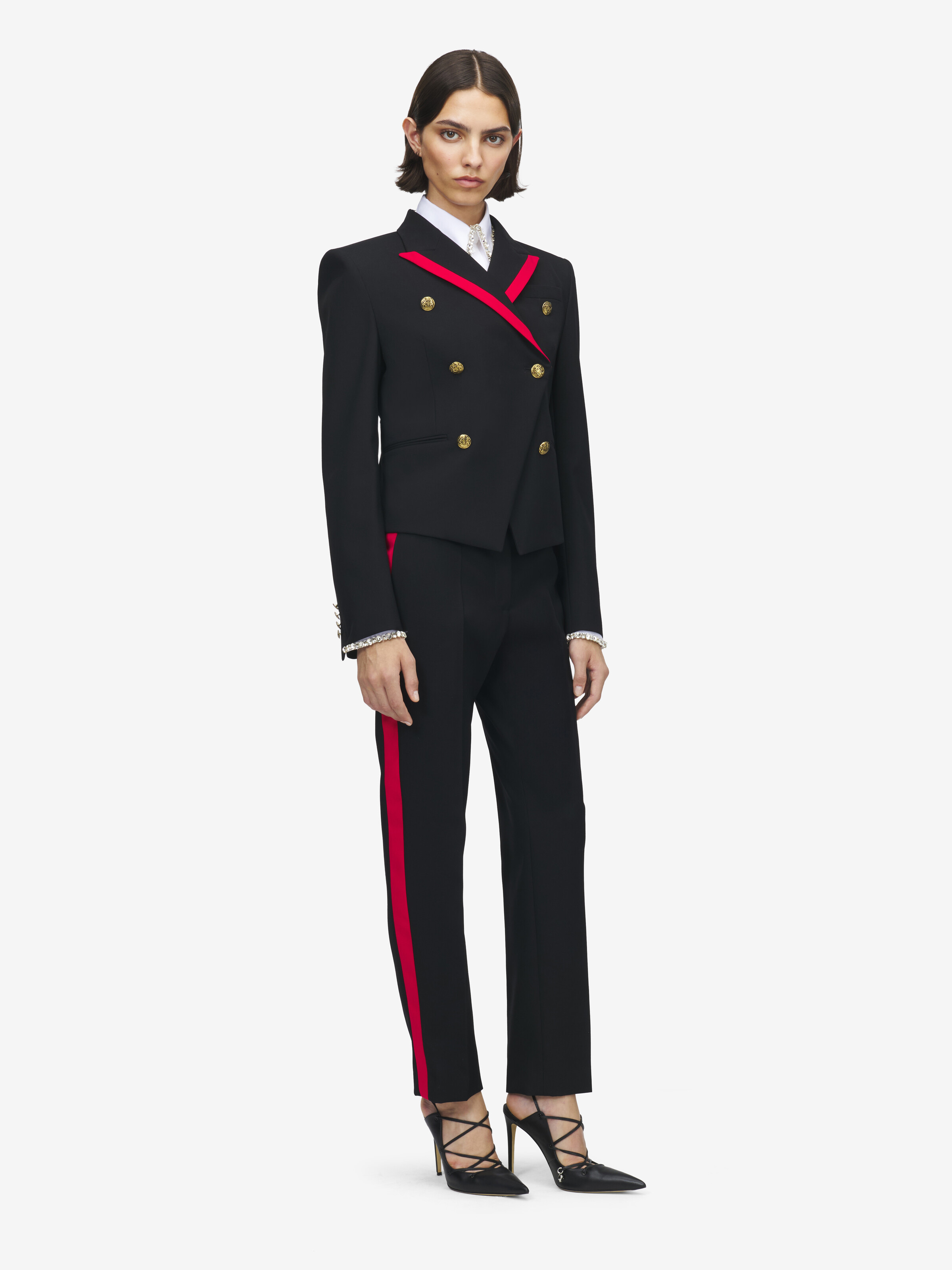 Women's Uniform Trousers in Black in 100% Wool | Alexander McQueen - image 3