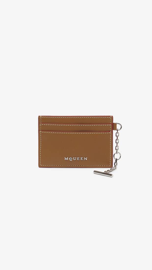 McQueen Sling card holder in tan