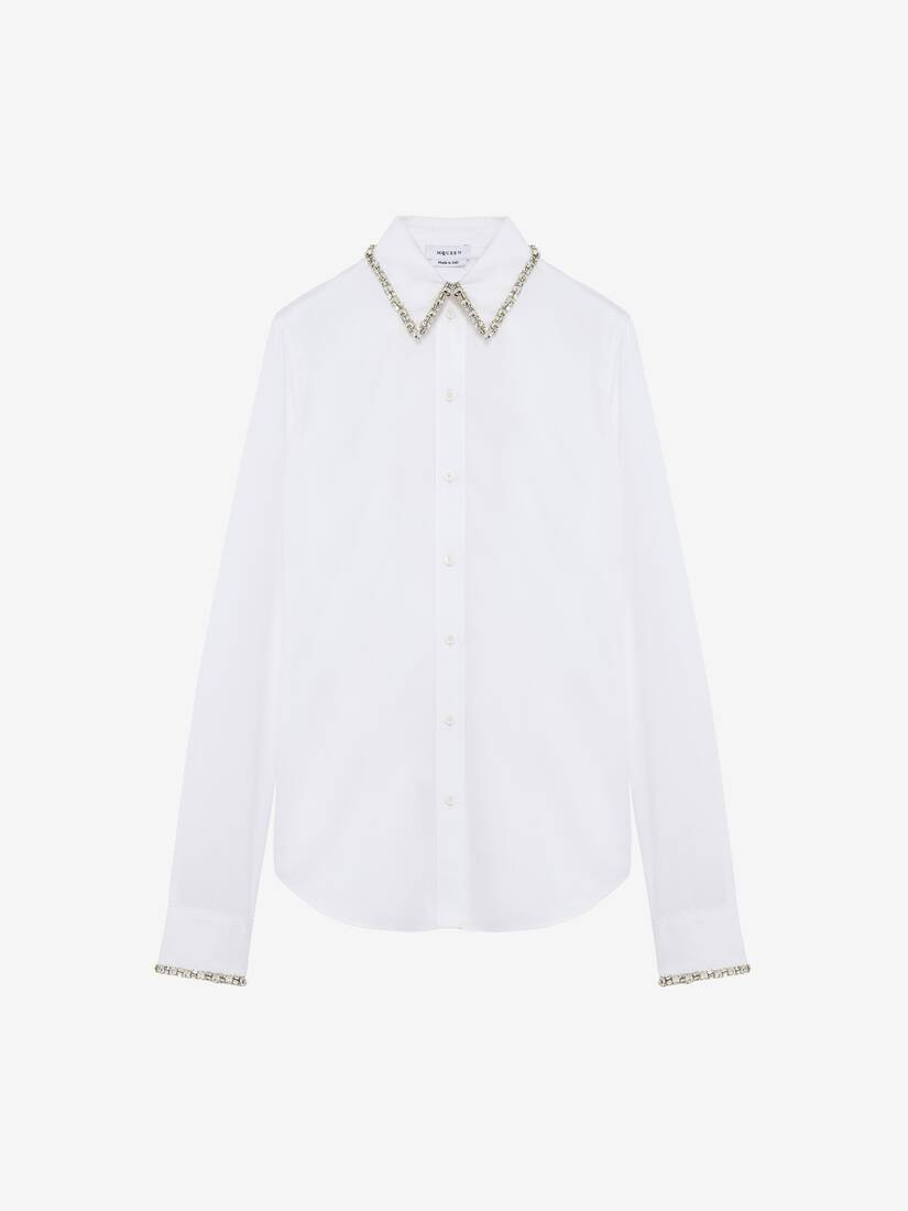 Crystal Embroidery Shirt | Alexander McQueen - image 1