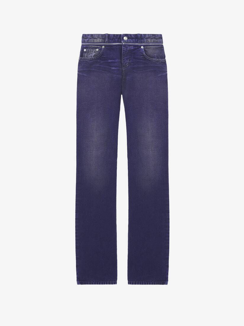 Slashed Zip Bootcut Jeans | Alexander McQueen - image 1