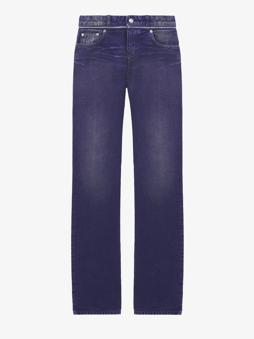 Slashed Zip Bootcut Jeans | Alexander McQueen - image 1