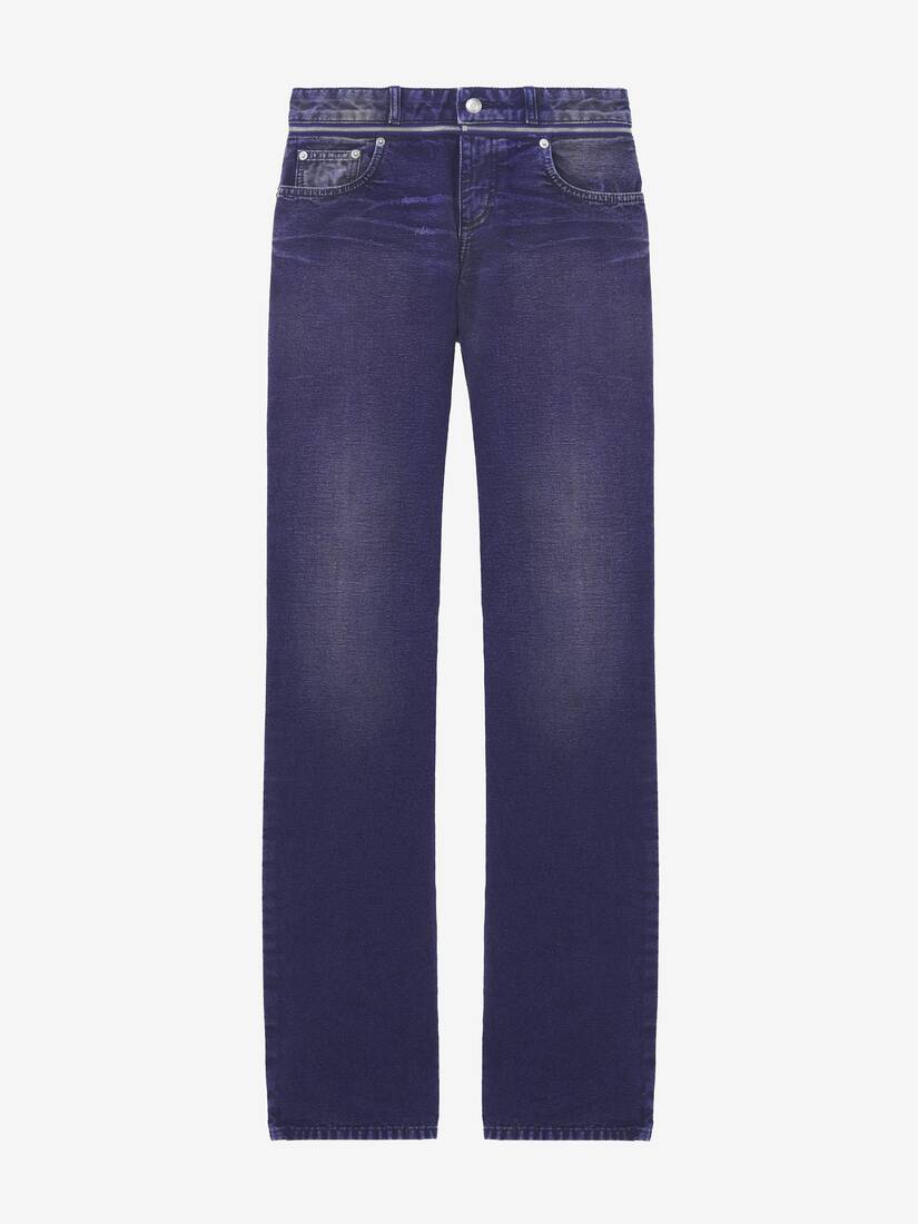 Slashed Zip Bootcut Jeans | Alexander McQueen - image 1