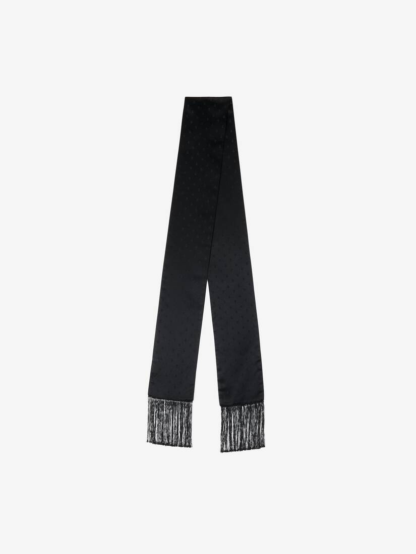 Skull Jacquard Scarf