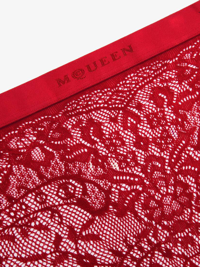 Collants en dentelle florale