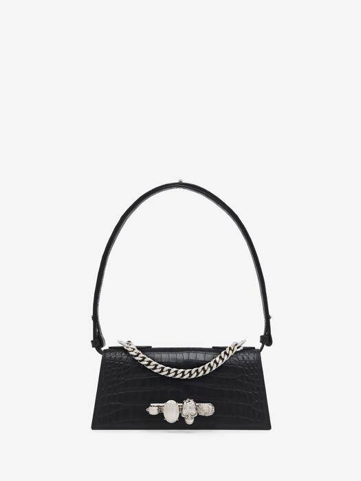 Women's Jewelled Shoulder Mini in Black | McQueen NL
