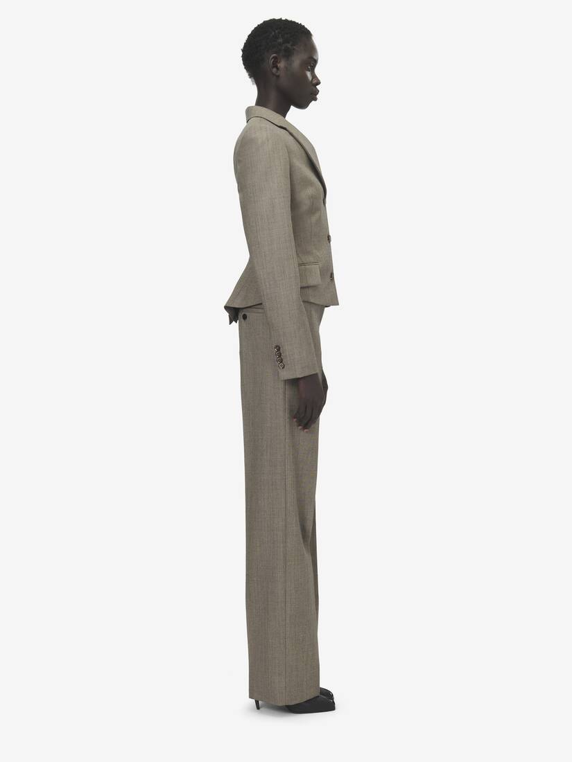 Straight Leg Bumster Trousers | Alexander McQueen - image 3