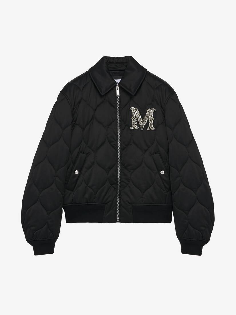 Crystal Logo Quilted Jacket | Alexander McQueen - image 1