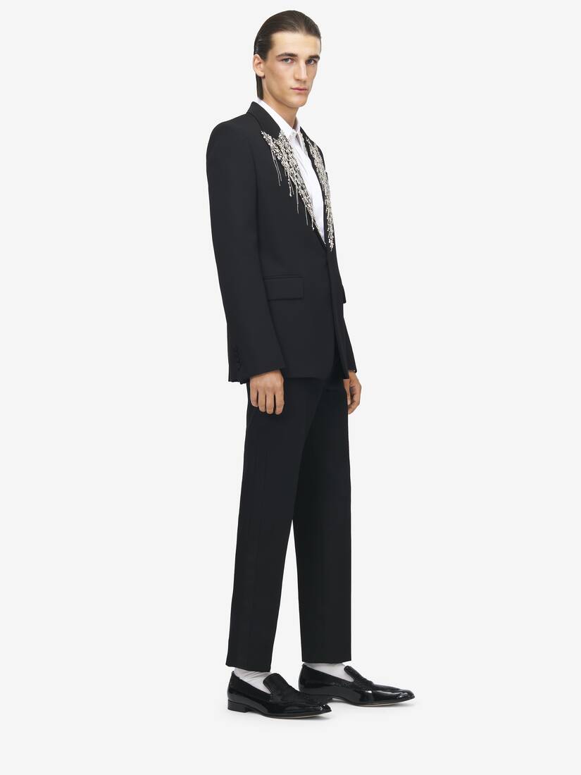 Veste à Simple Boutonnage à Broderie Cristaux | Alexander McQueen - image 3