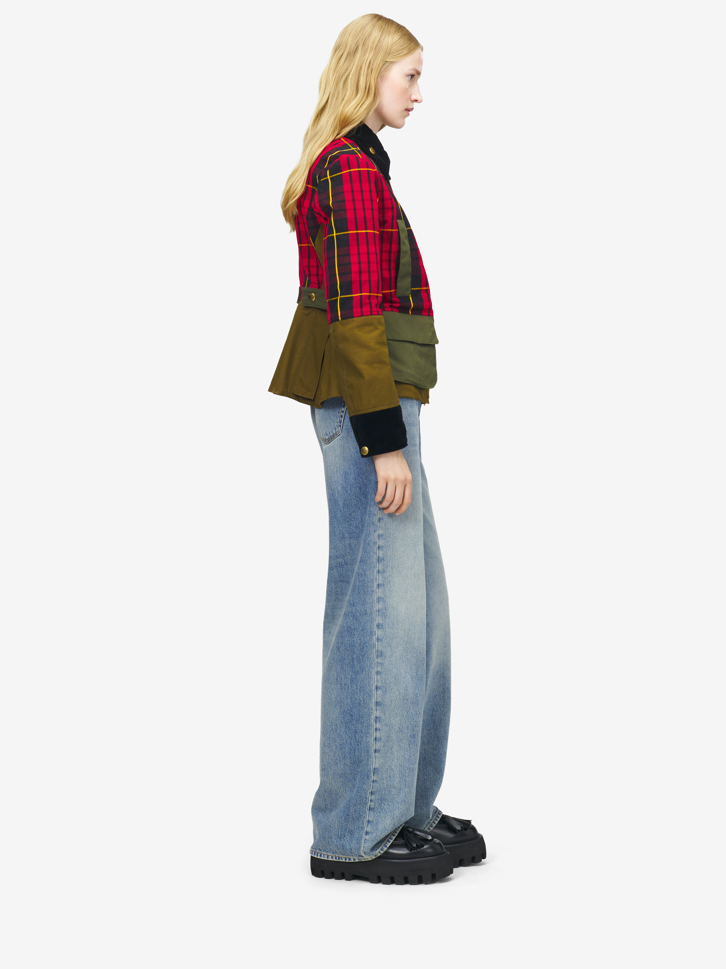 蘇格蘭格紋防撕裂布料外套 in 60% 棉, 40% 聚酰胺纤维 | Alexander McQueen - image 3