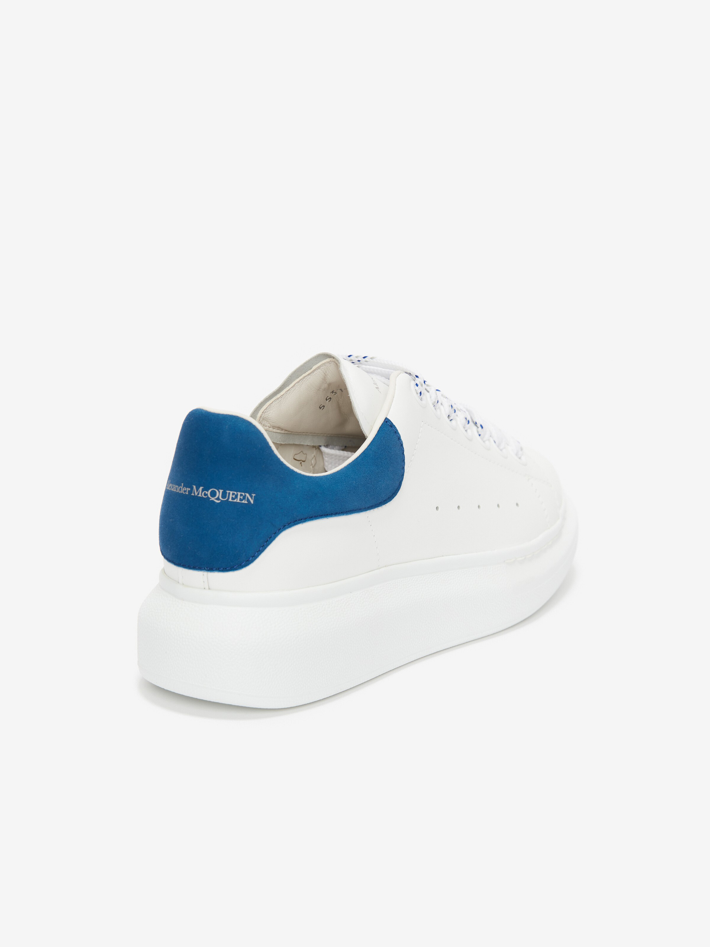 Sneakers Oversize pour Homme en Blanc/Bleu Paris in Cuir de veau | Alexander McQueen - image 2