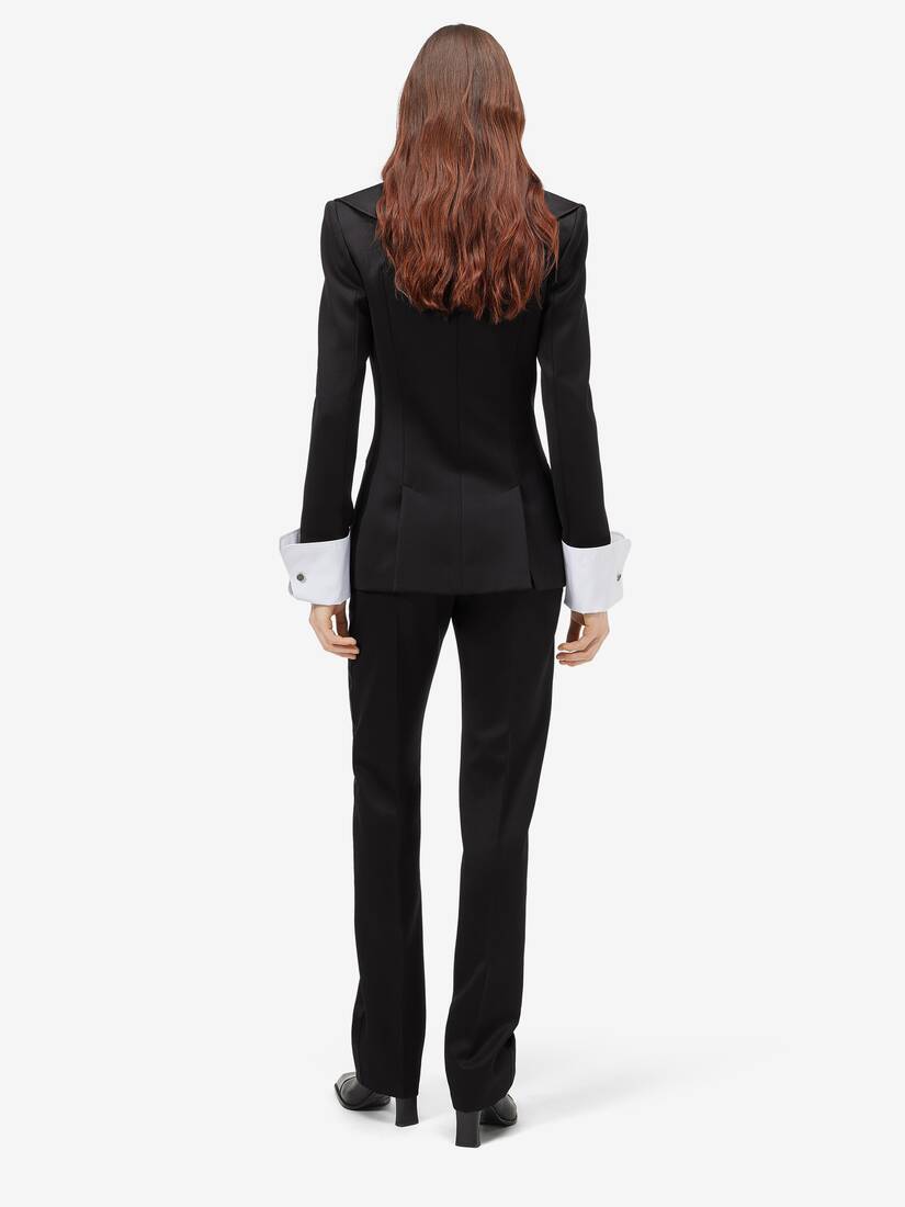 Giacca monopetto con colletto a cascata | Alexander McQueen - image 4