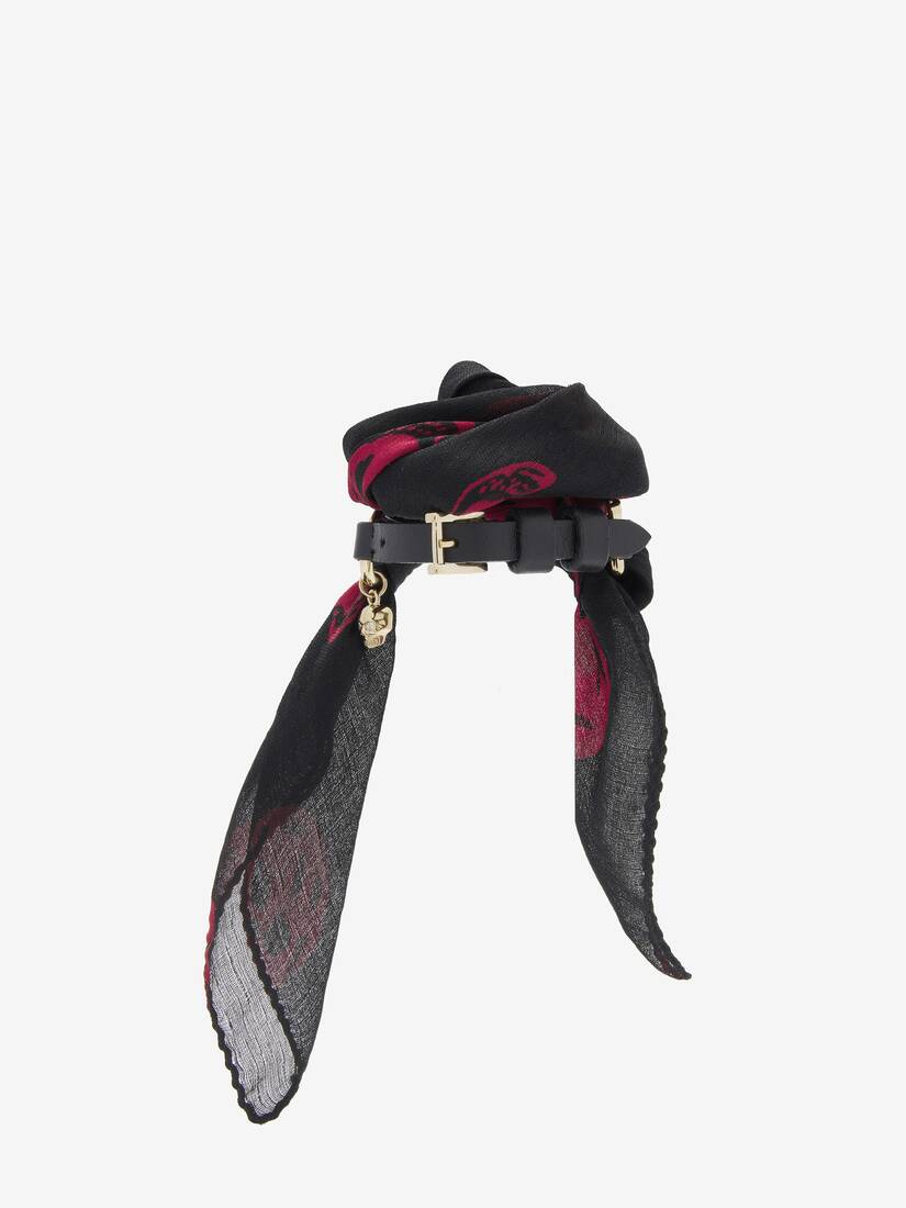 Skull Scarf Double Wrap Bracelet | Alexander McQueen - image 1