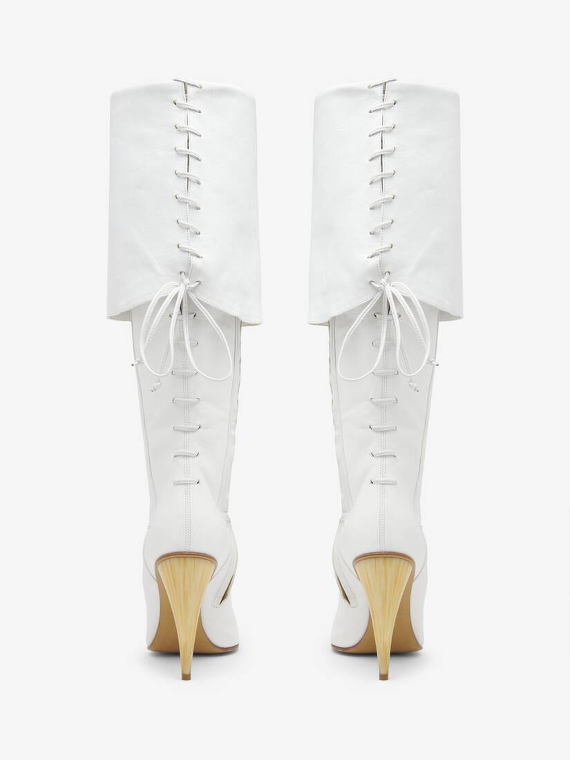 Horn Heel Knee-High Boot | Alexander McQueen - image 3