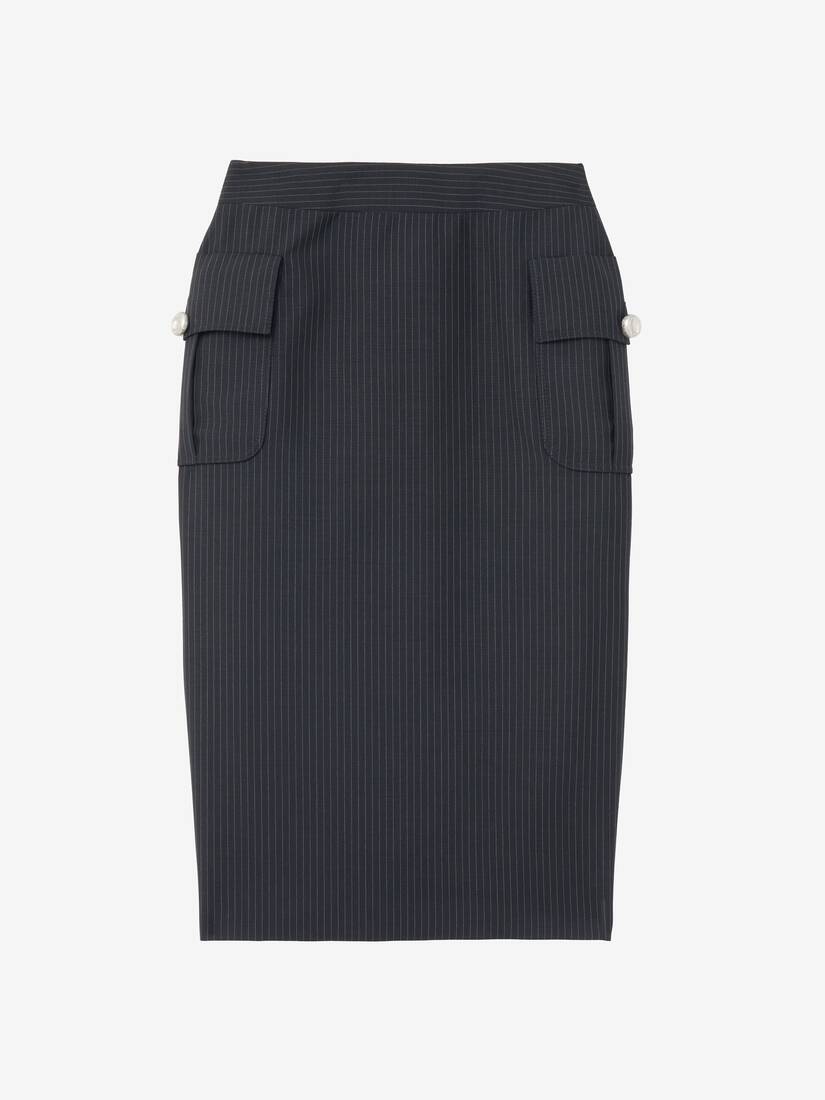 Pinstriped Pencil Skirt | Alexander McQueen - image 1