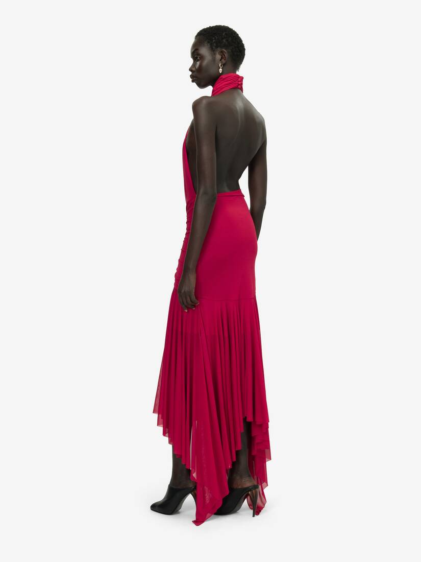 Asymmetric Draped Dress | Alexander McQueen - image 4