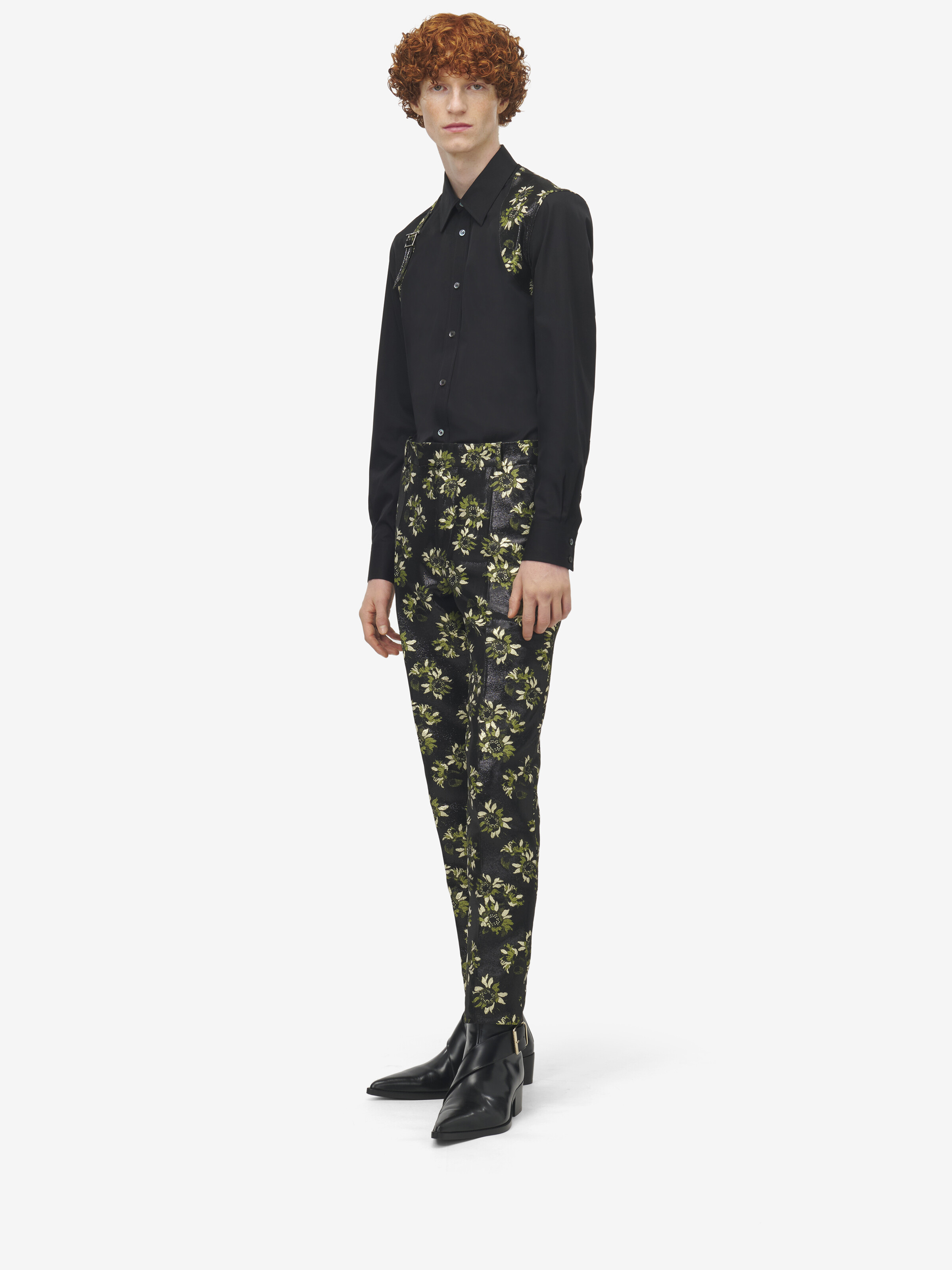 向日葵背带衬衫 in 100% 棉 | Alexander McQueen - image 3