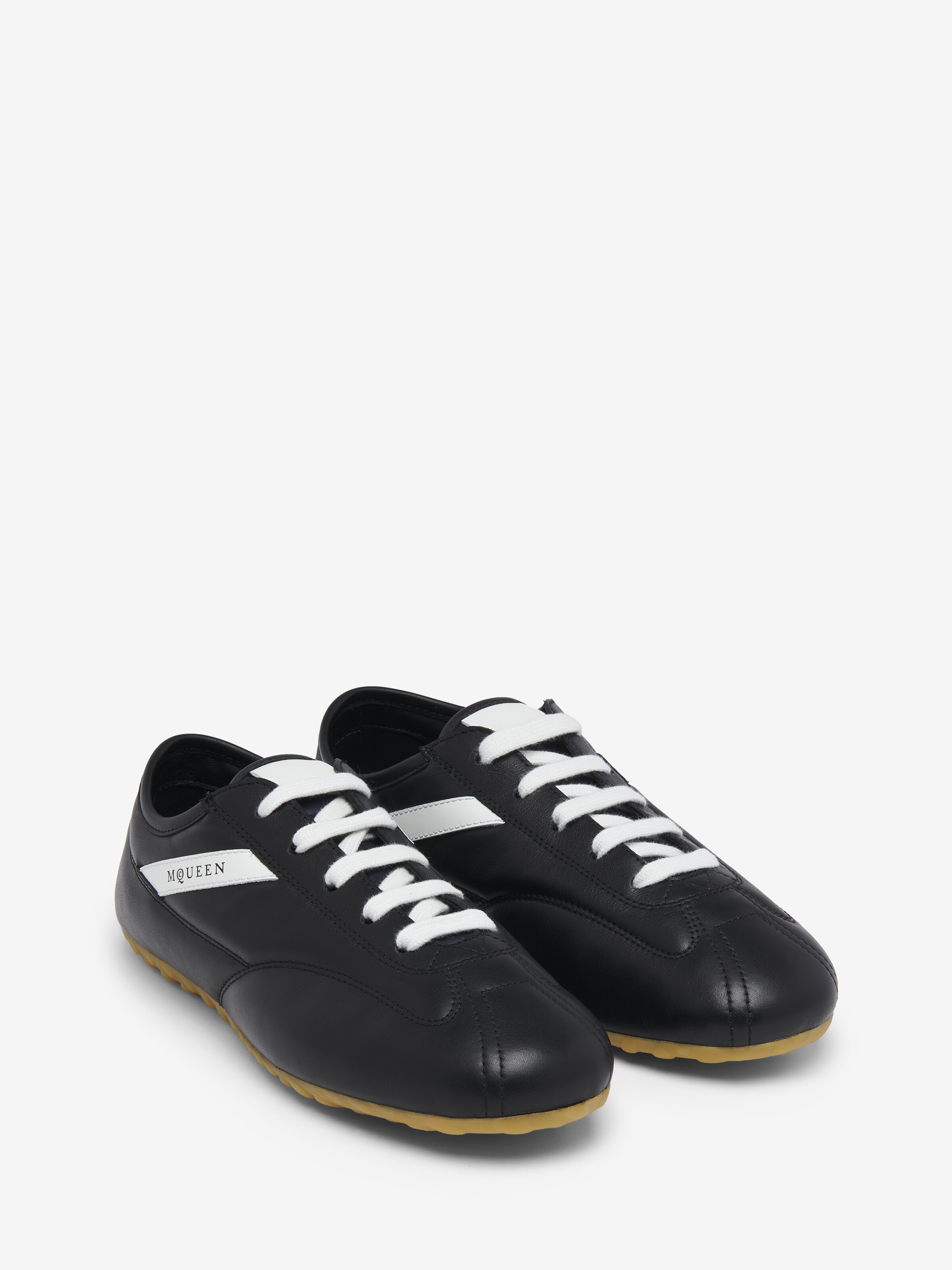 Women's Boxe Sneaker in Black in Calf Leather | Alexander McQueen - image 3
