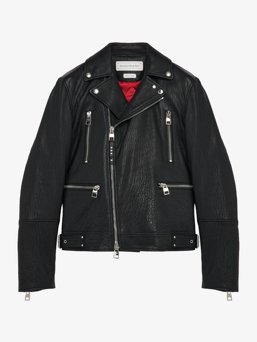 McQueen Classic Leather Biker Jacket | Alexander McQueen - image 1