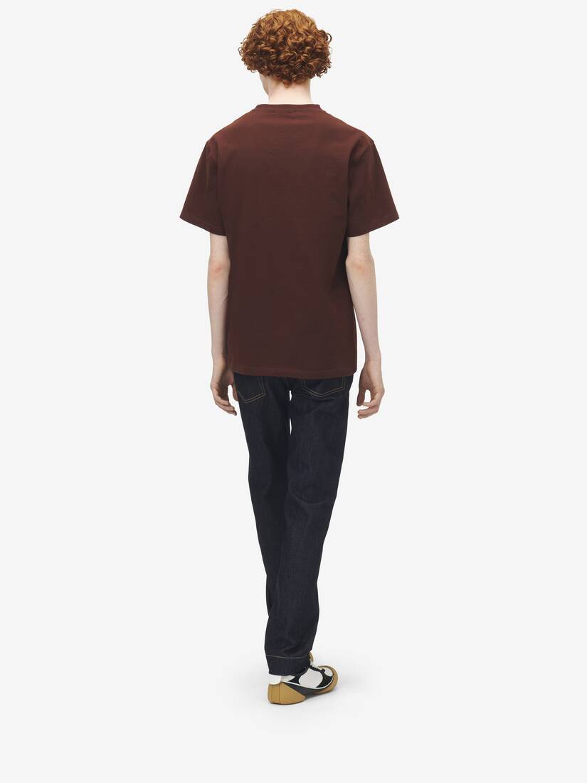 T-Shirt mit beflockten McQueen Logo | Alexander McQueen - image 4