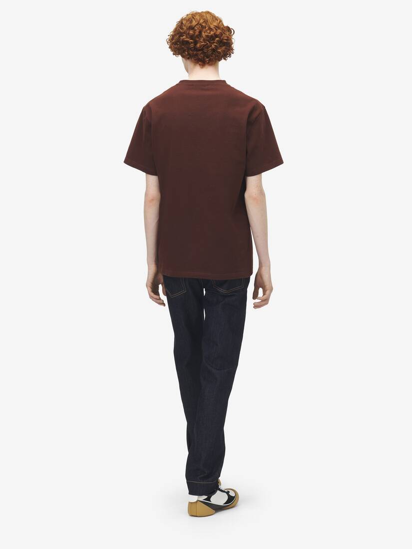 Flocked McQueen Logo T-shirt | Alexander McQueen - image 4