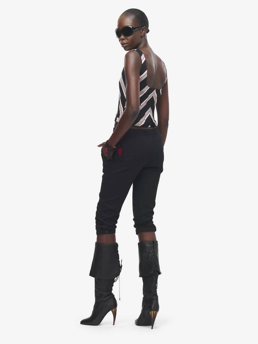 Chevron Stripe Corset Top | Alexander McQueen - image 4