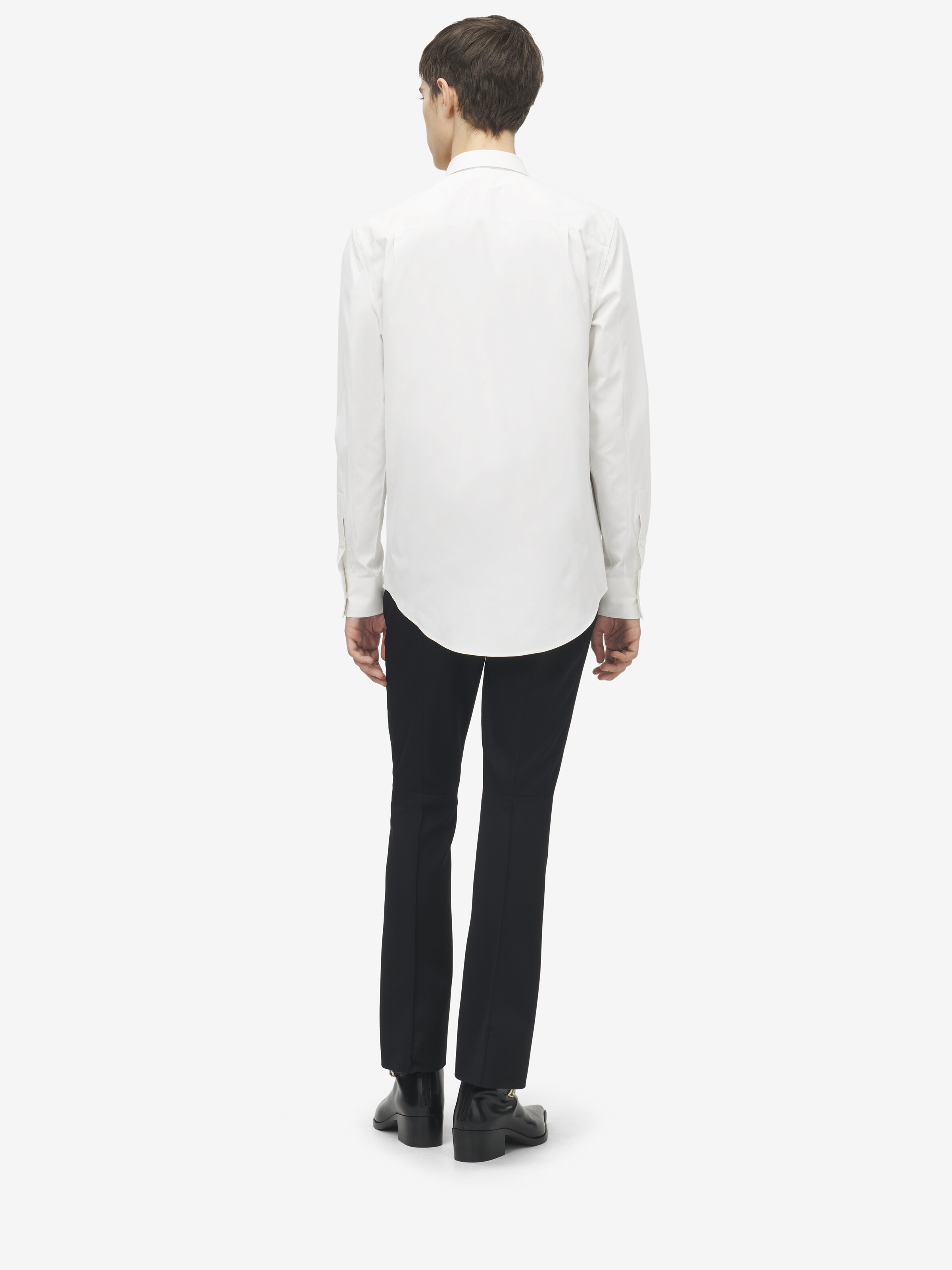 Frogging Detail Poplin Shirt
