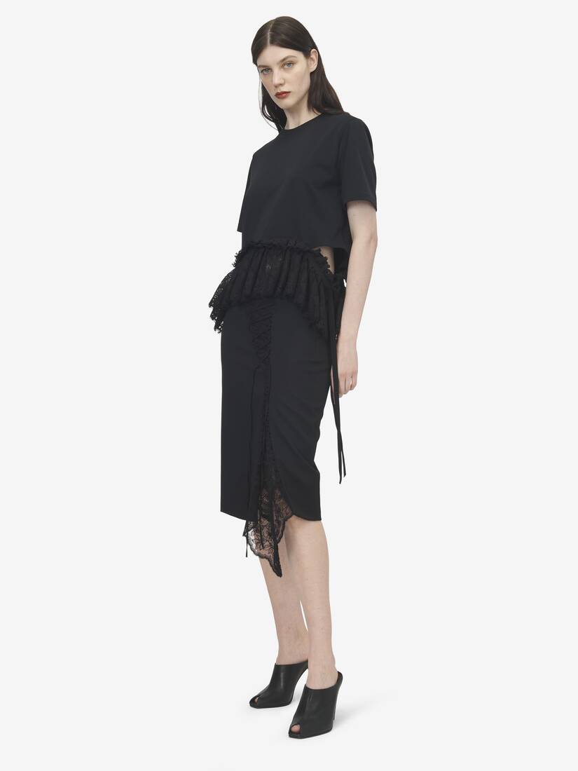 Corset Lacing Panel Pencil Skirt | Alexander McQueen - image 2