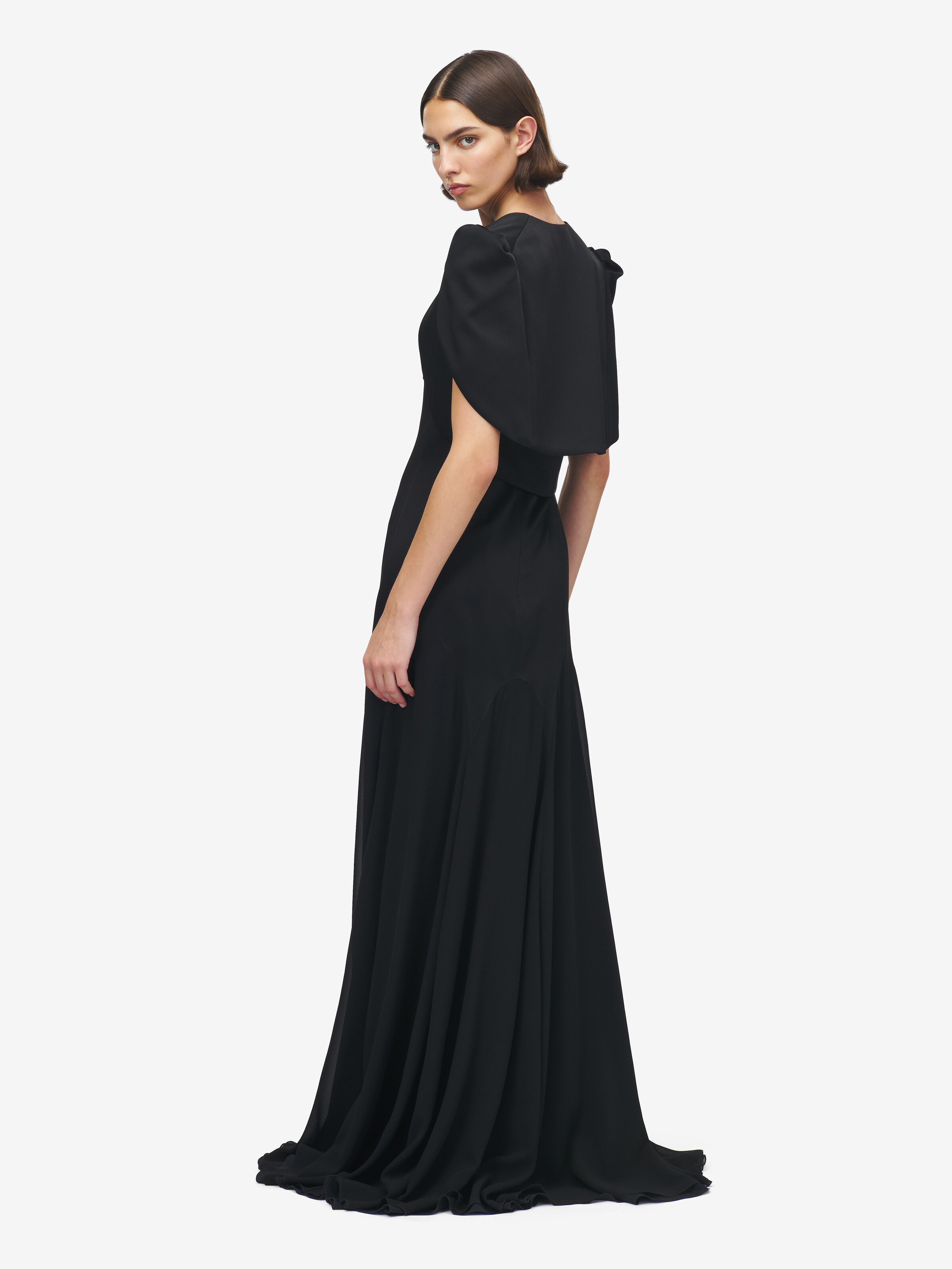 Women's Tailored Bolero Jacket in Black in 61% Viscose, 39% Acetate | Alexander McQueen - image 5