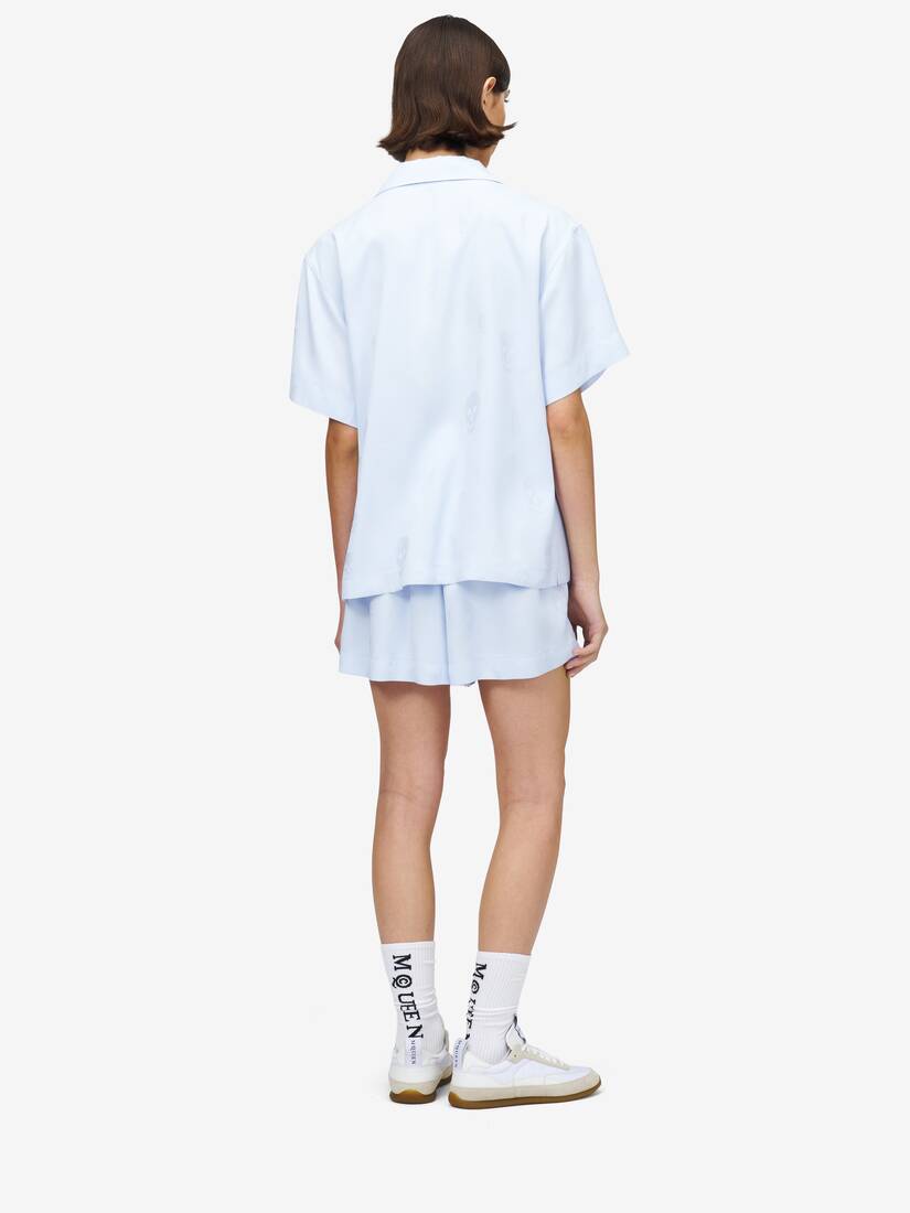 Skull Jacquard Pyjama Shirt | Alexander McQueen - image 4
