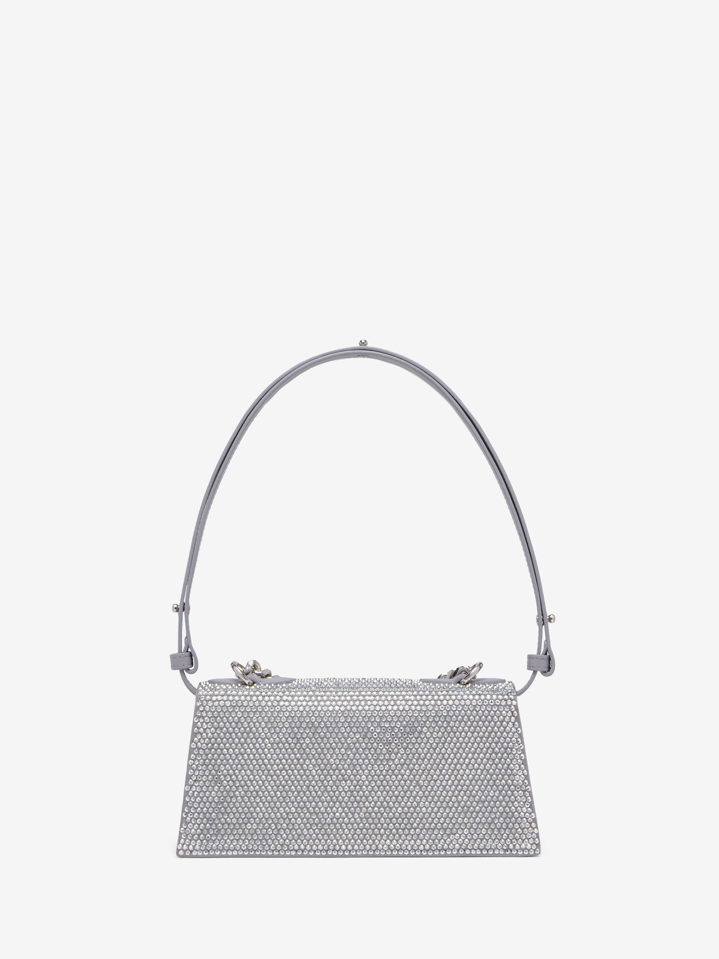 Women's Jewelled Shoulder Mini in Silver-finish in Calf Leather | Alexander McQueen - image 4