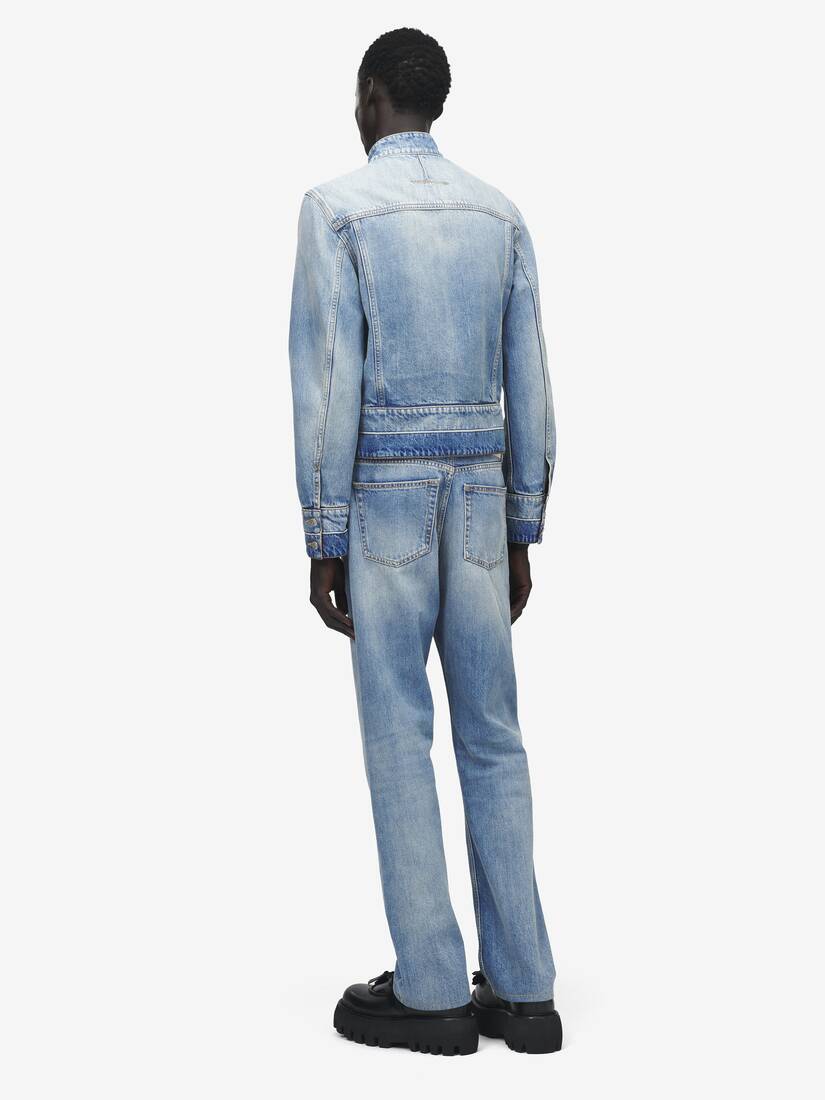 Giacca in denim con colletto rialzato | Alexander McQueen - image 4