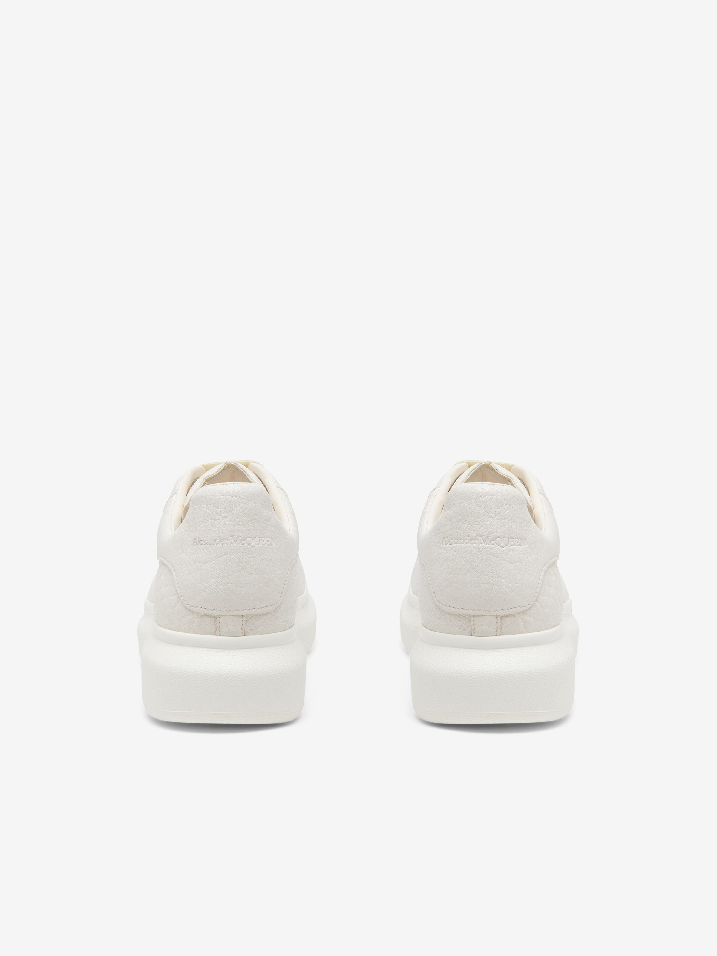 Men's Oversized Sneaker in Off White in Shearling | Alexander McQueen - image 2