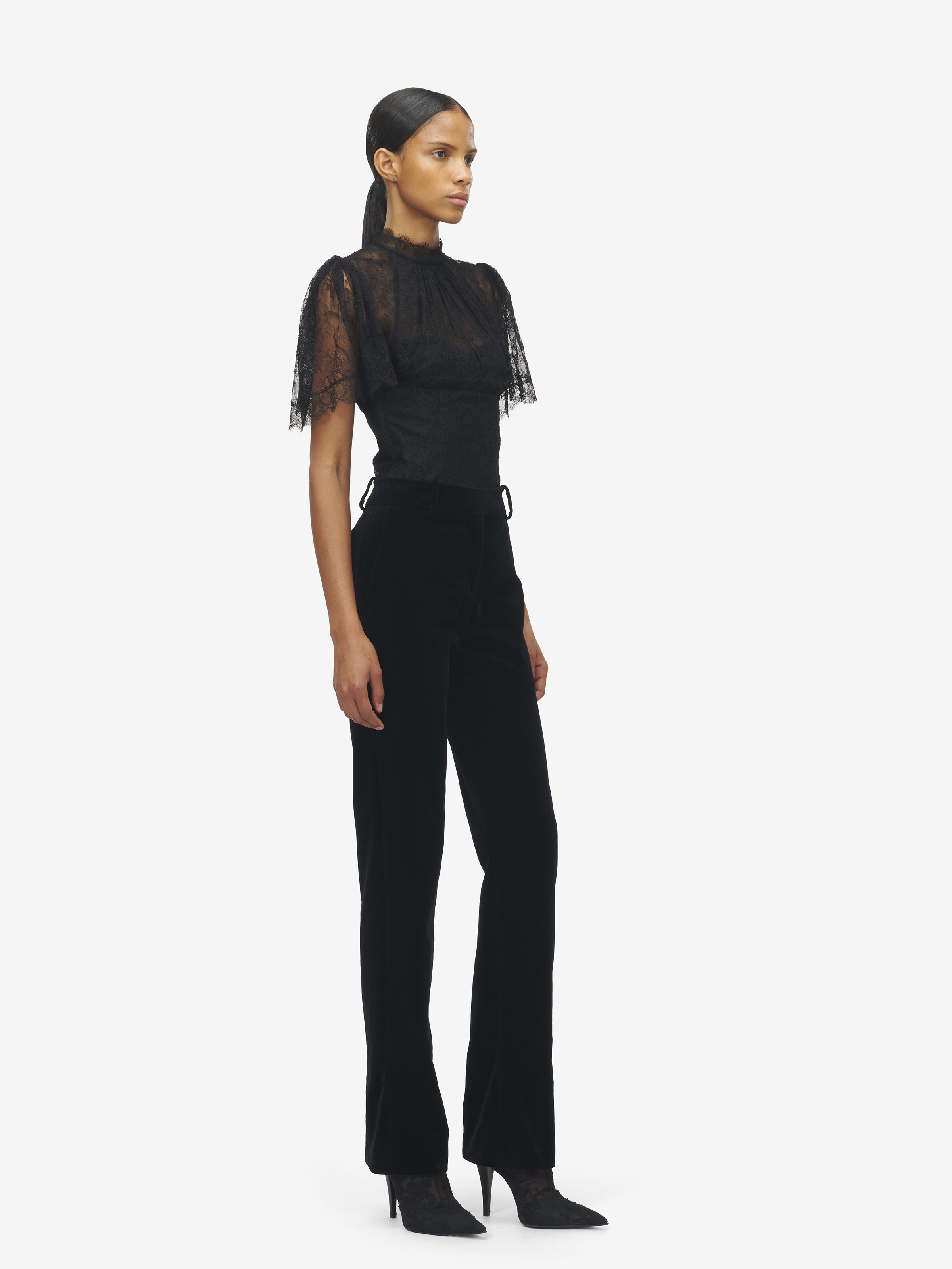 Couture-Hose für Damen in Schwarz in 69% Viscose, 31% Cupro | Alexander McQueen - image 3