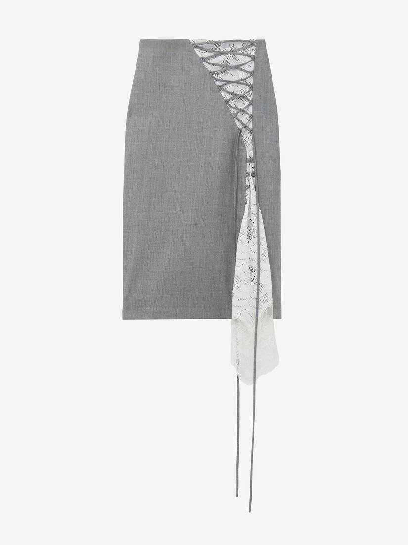 Corset Lacing Panel Pencil Skirt | Alexander McQueen - image 1