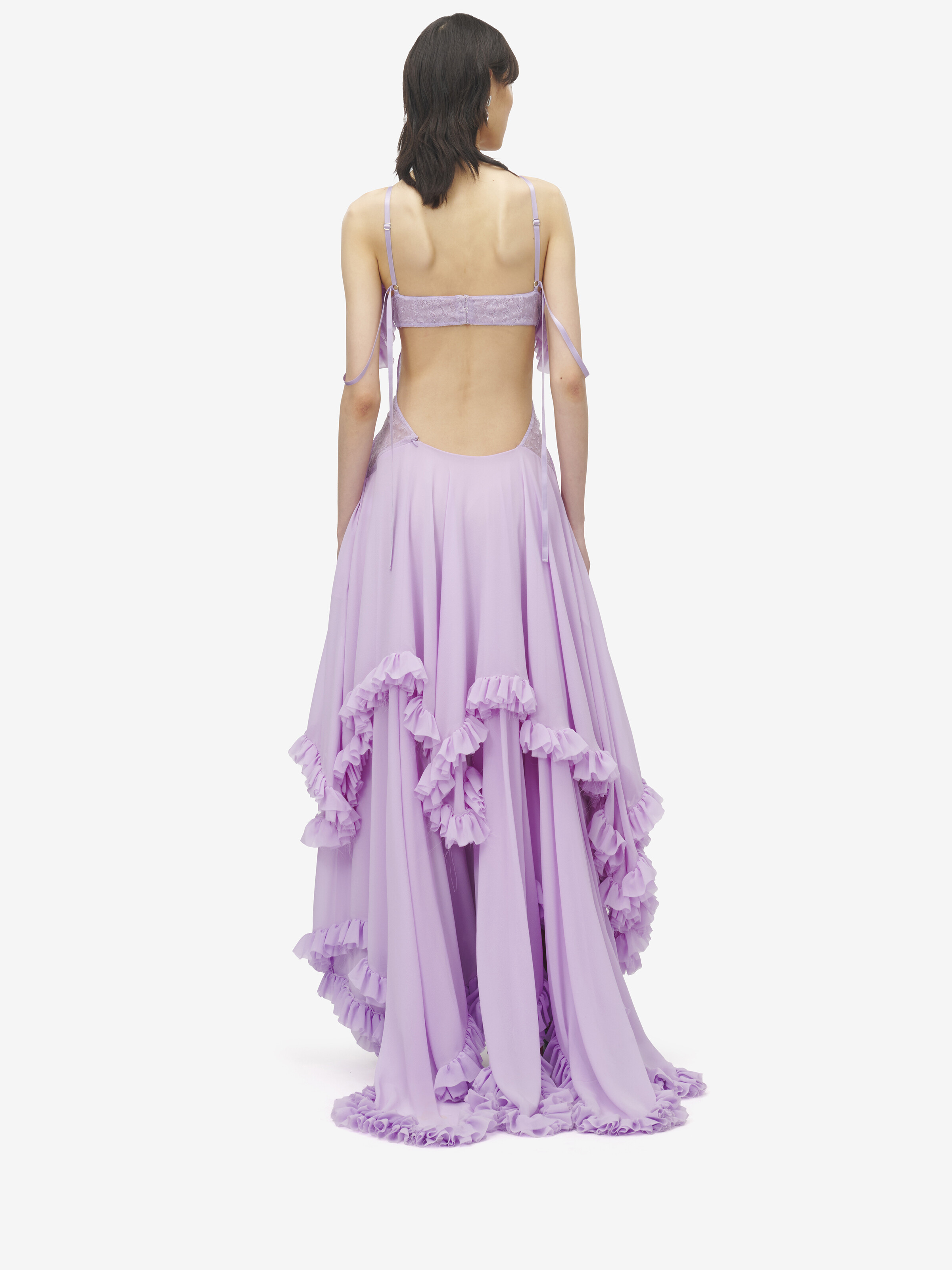 Ruffled Evening Dress