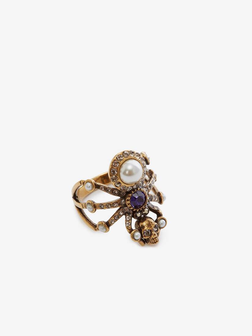 스파이더 및 펄 링 | Alexander McQueen - image 3