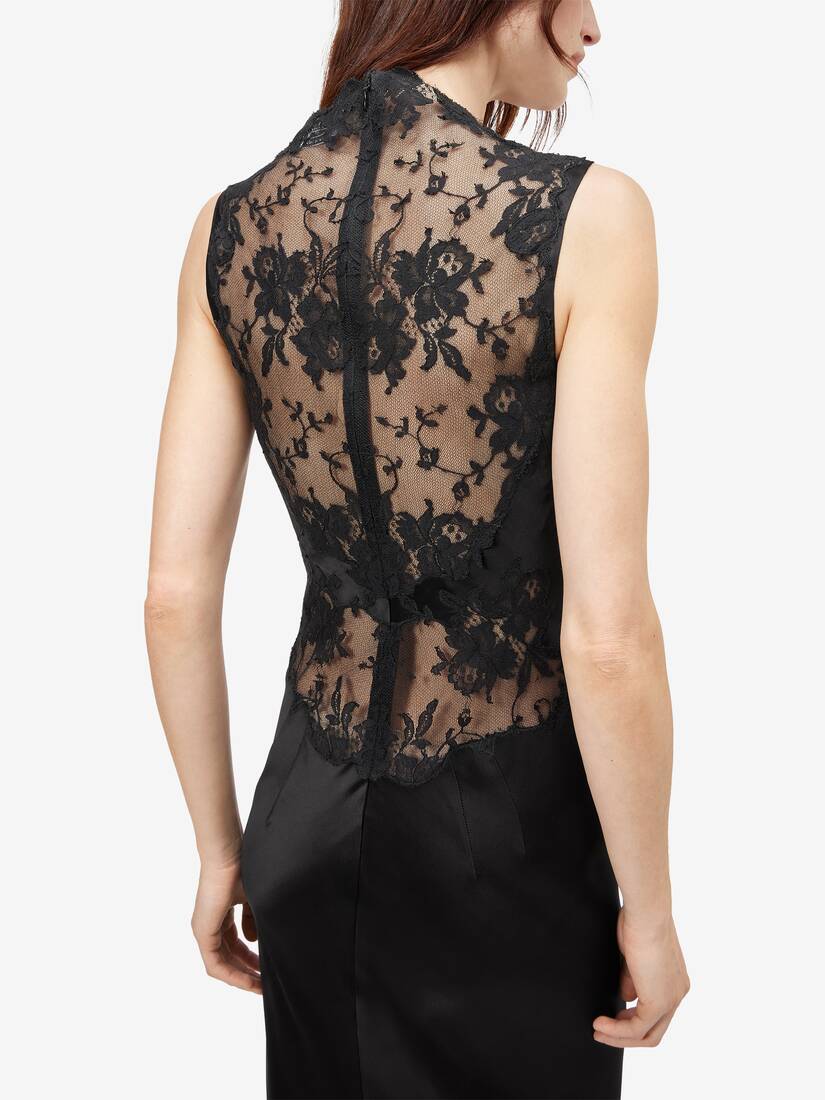 Floral Lace Evening Dress | Alexander McQueen - image 5