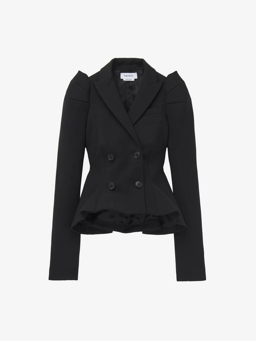 Shoulder Double-breasted Jacket