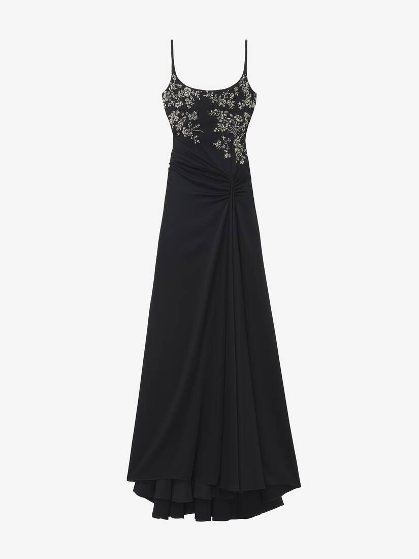 花卉刺绣晚宴连衣裙 | Alexander McQueen - image 1