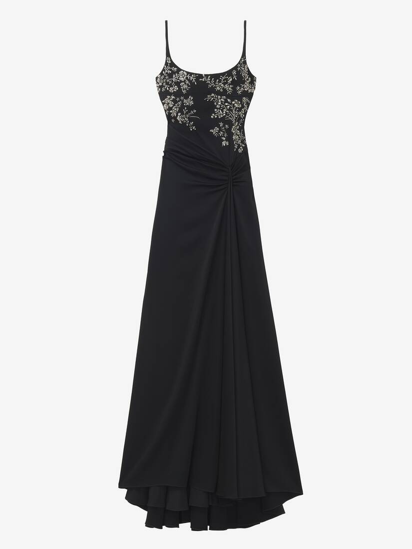 Floral Embroidery Evening Dress | Alexander McQueen - image 1