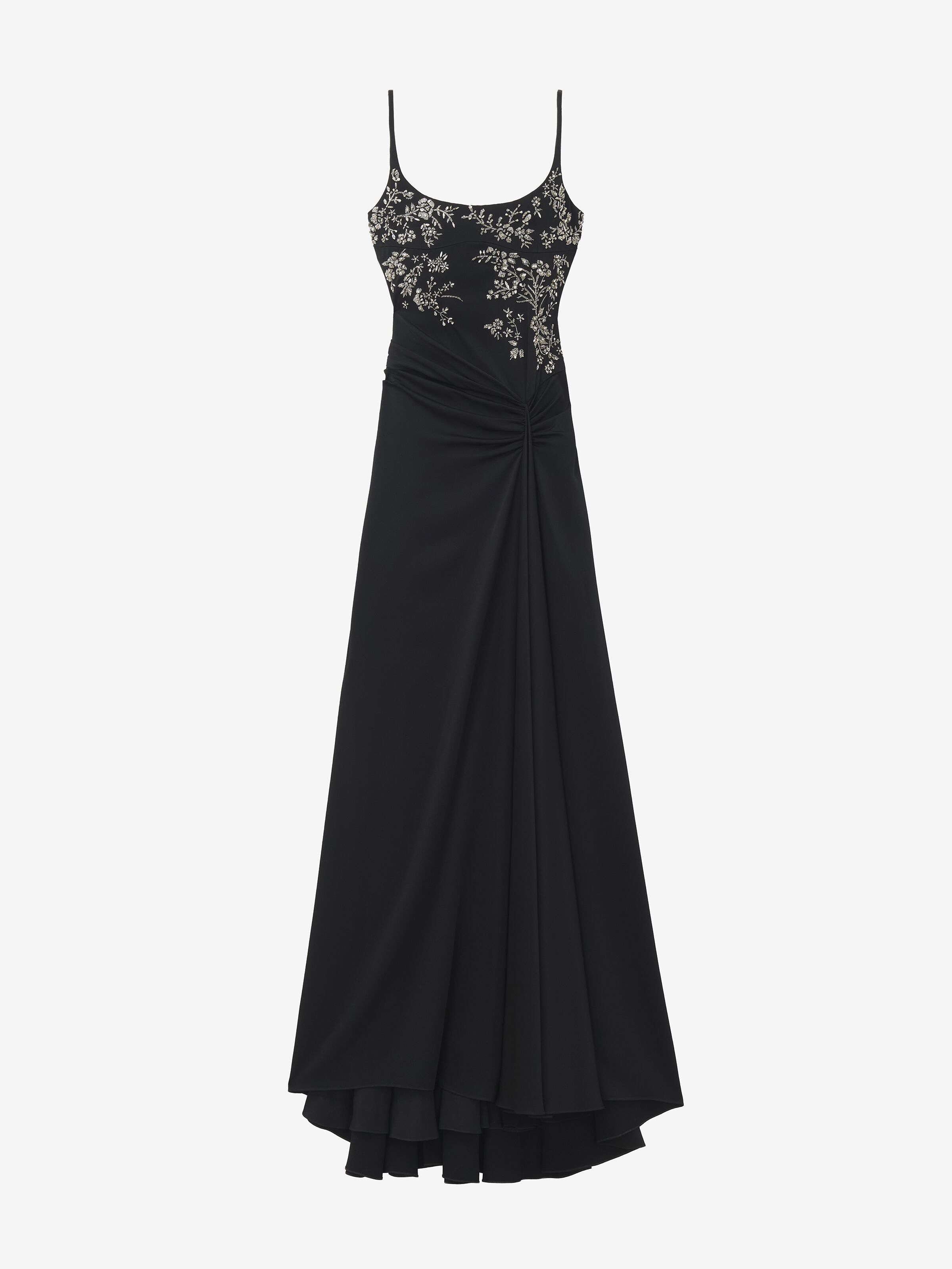 花卉刺绣晚宴连衣裙 in  粘胶纤维,  醋酸纤维 | Alexander McQueen - image 1