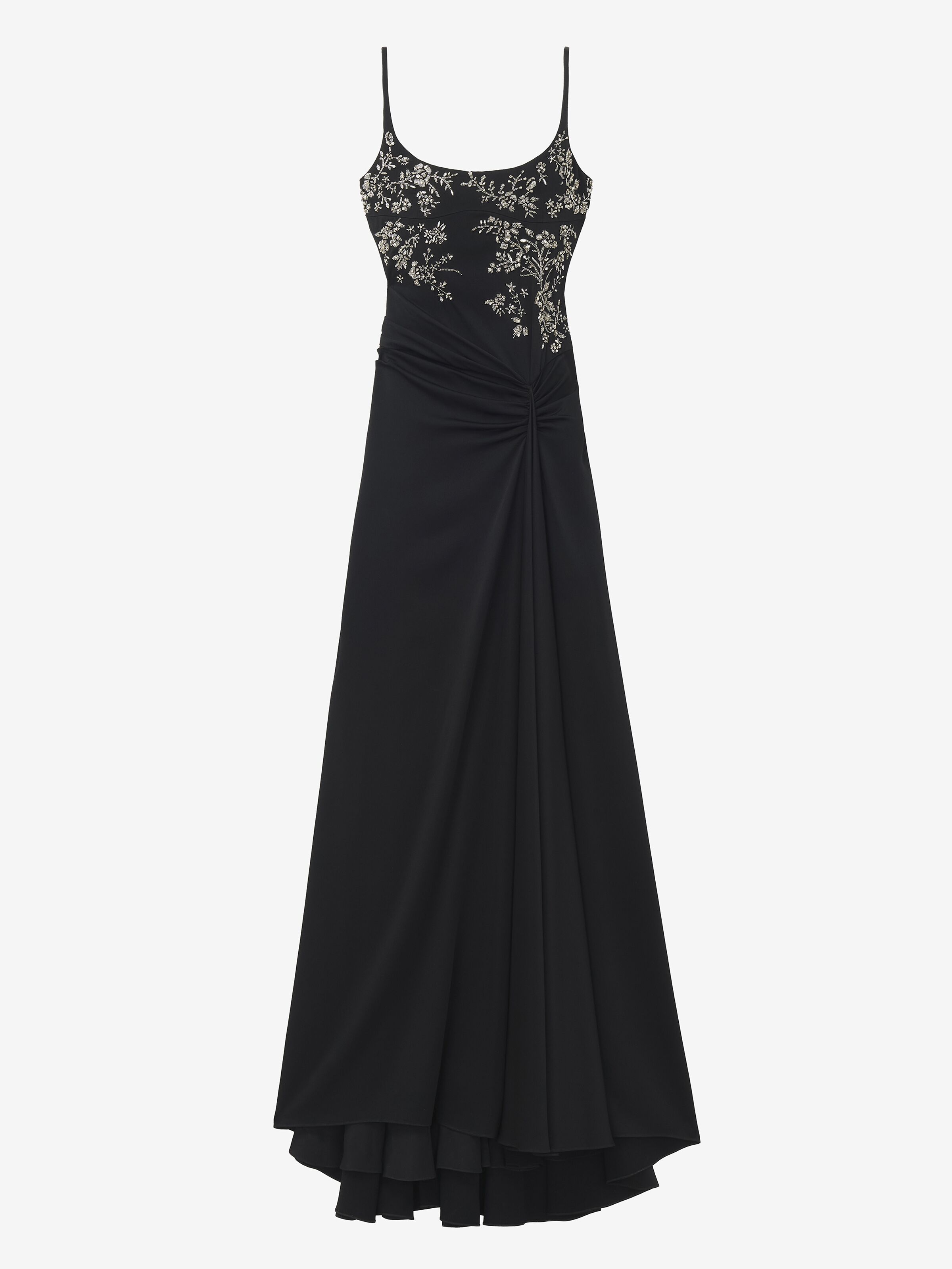 Robe de soirée à broderie florale