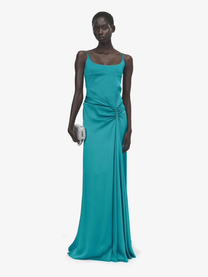 Asymmetrisch drapiertes Abendkleid | Alexander McQueen - image 2