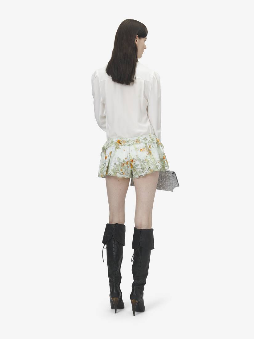 Chemise à broderie florale | Alexander McQueen - image 4